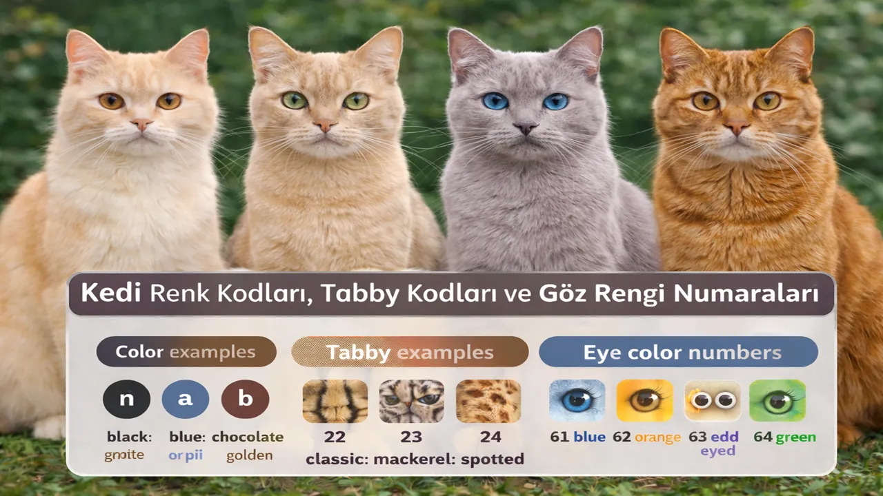 Kedi Renk Kodları Rehberi makalesi
